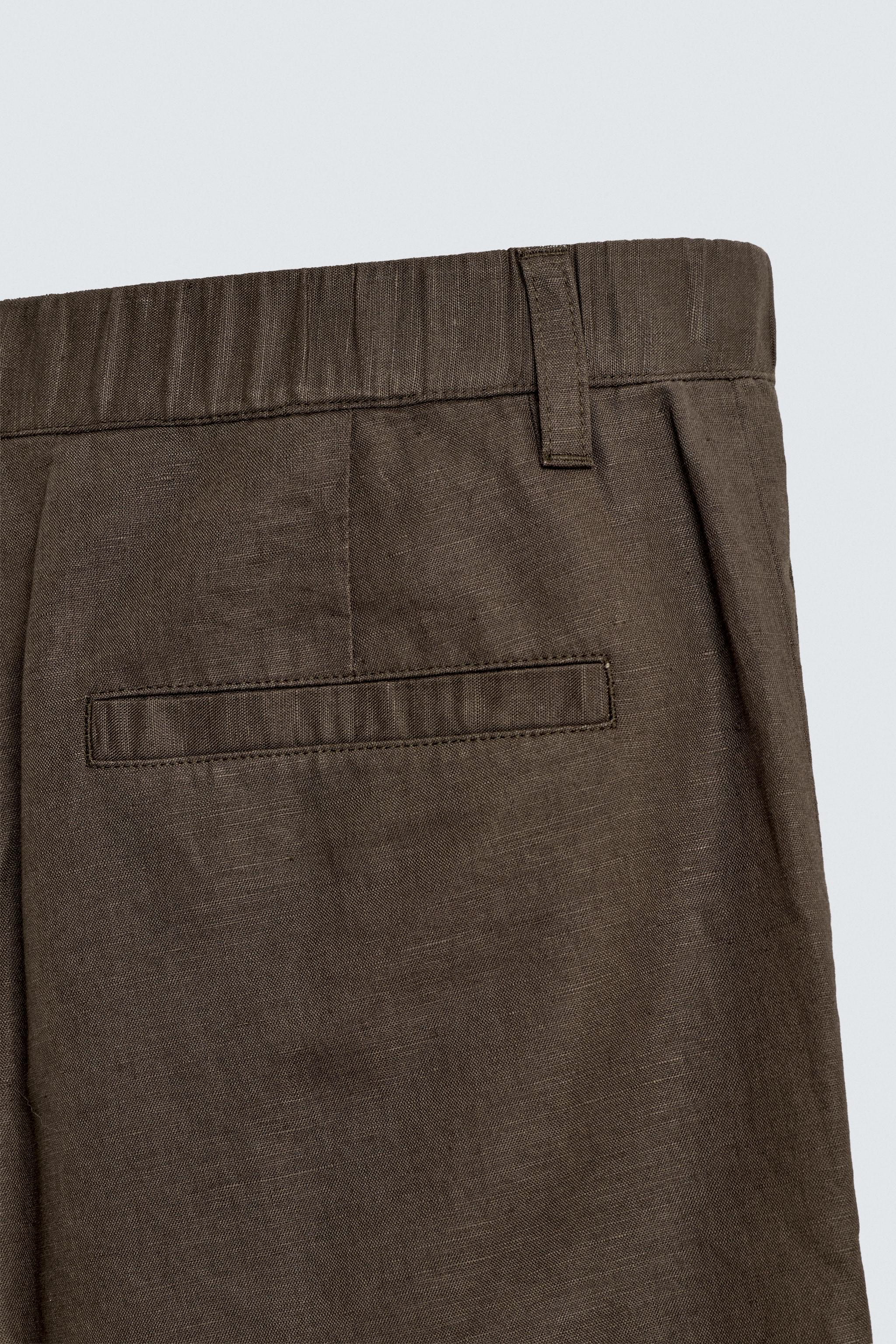 REGULAR FIT HEMP-COTTON SHORTS